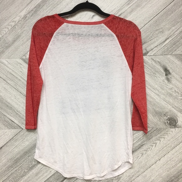 Freeze | Red Wine & Blue Baseball Tee For July 4th - Picture 5 of 8
